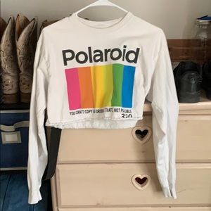 Long sleeve crop top